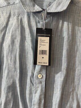 NWT MEN Vineyard Vines Classic Fit Classic Linen Button Down